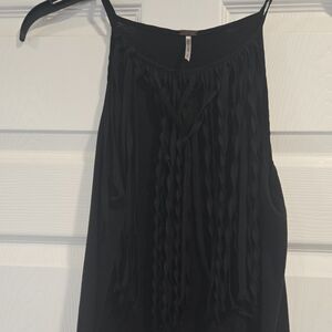 Poof! Black Ribbed Halter Cocktail Dress‎